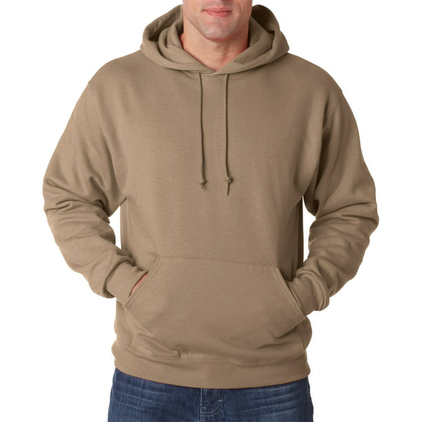 Plain GREY Jerzees 223M Heavyweight Hoodie Hooded Sweatshirt Jumper No Logo